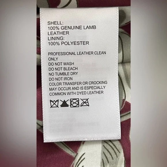 New Genuine Leather Tommy Bahama Burgundy Woman Jacket Full Zip - Picture 5 of 16